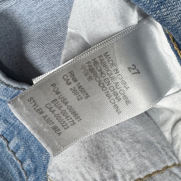 Amuse Society Bootcut Flare Cropped Cotton Blend Zip Fly Blue Jean Denim Size 27 - Picture 15 of 16